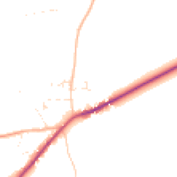 Daytime road noise heatmap for DT11 0DW