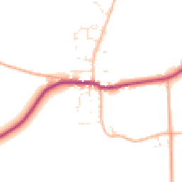 Daytime road noise heatmap for DT11 0JW