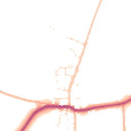 Daytime road noise heatmap for DT11 0LF