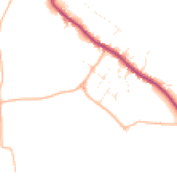 Daytime road noise heatmap for DT11 0TD