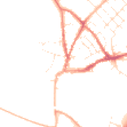 Daytime road noise heatmap for DT11 7AU