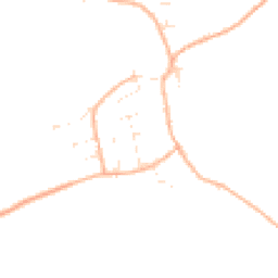 Daytime road noise heatmap for DT11 8EN
