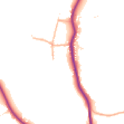 Daytime road noise heatmap for DT11 8JZ