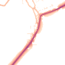 Daytime road noise heatmap for DT11 8TY