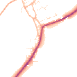 Daytime road noise heatmap for DT11 8XQ