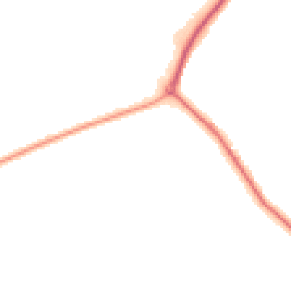 Night-time road noise heatmap for DT11 9FU