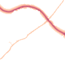 Daytime road noise heatmap for DT11 9JE