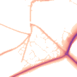 Daytime road noise heatmap for DT11 9PW