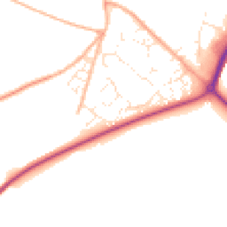 Daytime road noise heatmap for DT11 9QJ