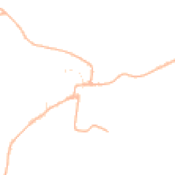 Daytime road noise heatmap for DT2 0DE