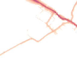 Daytime road noise heatmap for DT2 8GJ