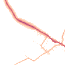 Daytime road noise heatmap for DT2 8HE