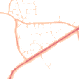 Daytime road noise heatmap for DT2 8TW