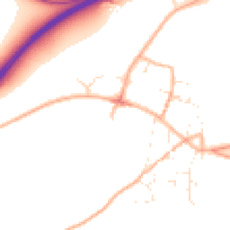 Daytime road noise heatmap for DT2 8XH