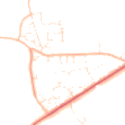 Daytime road noise heatmap for DT2 8XQ