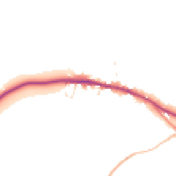 Daytime road noise heatmap for DT2 9LU