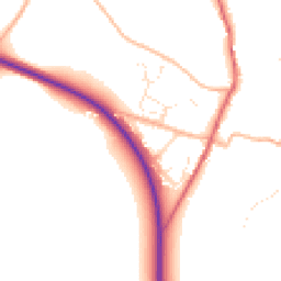 Daytime road noise heatmap for DT2 9QX