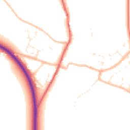 Daytime road noise heatmap for DT2 9RD