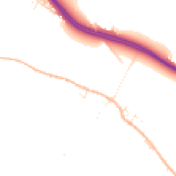 Daytime road noise heatmap for DT2 9SA