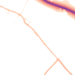 Daytime road noise heatmap for DT2 9SQ