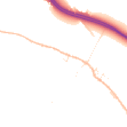 Daytime road noise heatmap for DT2 9SS