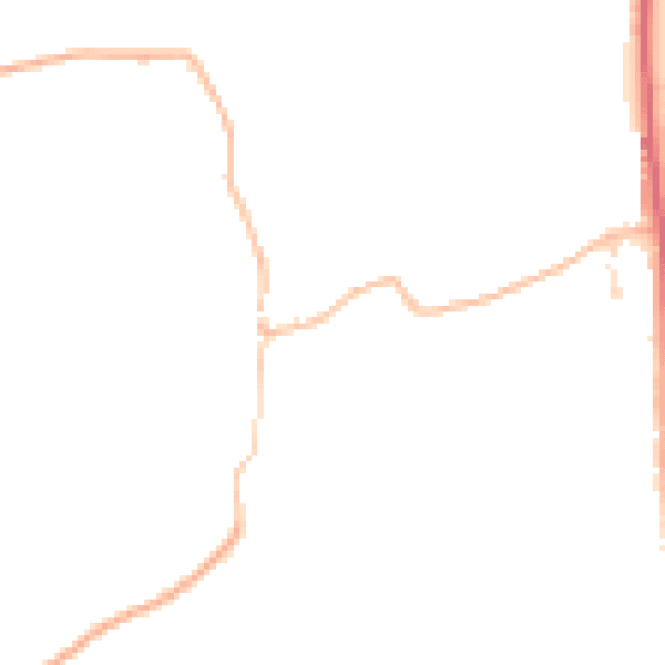 Daytime road noise heatmap for DT3 4BJ