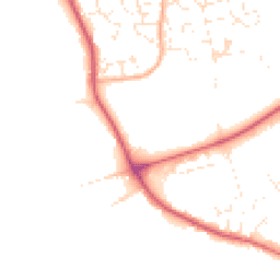 Daytime road noise heatmap for DT3 4GF