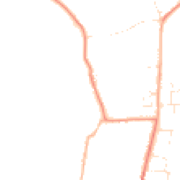 Daytime road noise heatmap for DT3 5QB