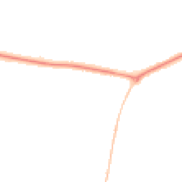 Night-time road noise heatmap for DT3 6LE