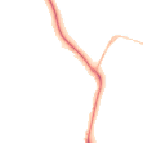 Night-time road noise heatmap for DT4 0AL