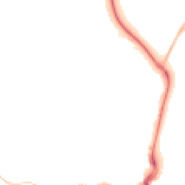 Night-time road noise heatmap for DT4 0AN