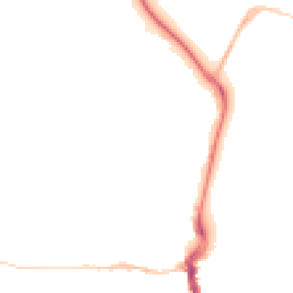 Night-time road noise heatmap for DT4 0AU