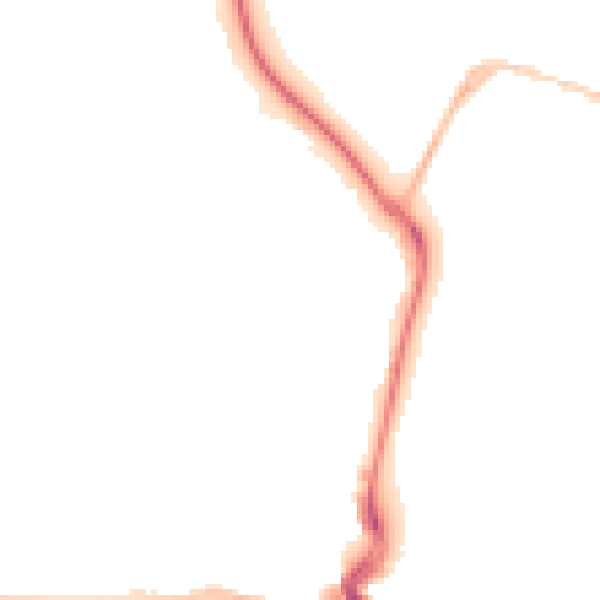 Night-time road noise heatmap for DT4 0AW