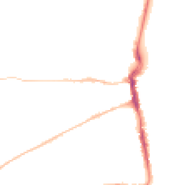 Night-time road noise heatmap for DT4 0BY