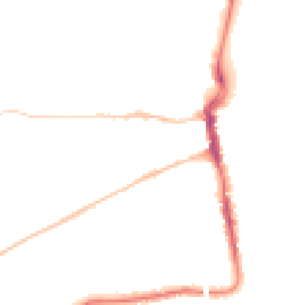 Night-time road noise heatmap for DT4 0DA