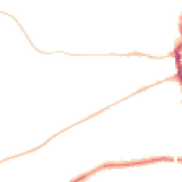 Night-time road noise heatmap for DT4 0DD