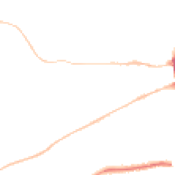 Night-time road noise heatmap for DT4 0DF
