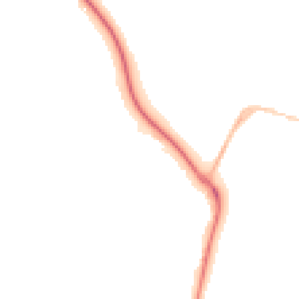 Night-time road noise heatmap for DT4 0GD