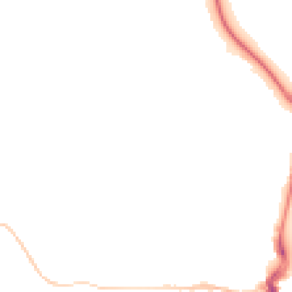 Night-time road noise heatmap for DT4 0JG