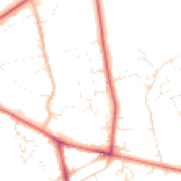 Daytime road noise heatmap for DT4 0ST