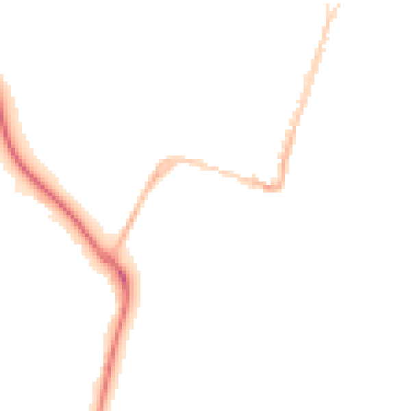 Night-time road noise heatmap for DT4 7DS