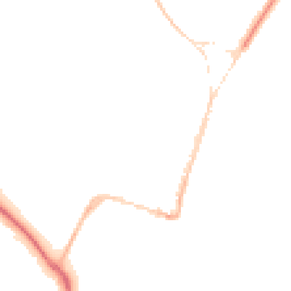 Night-time road noise heatmap for DT4 7HR