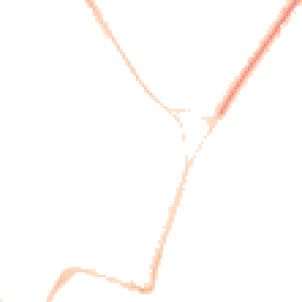 Night-time road noise heatmap for DT4 7JJ