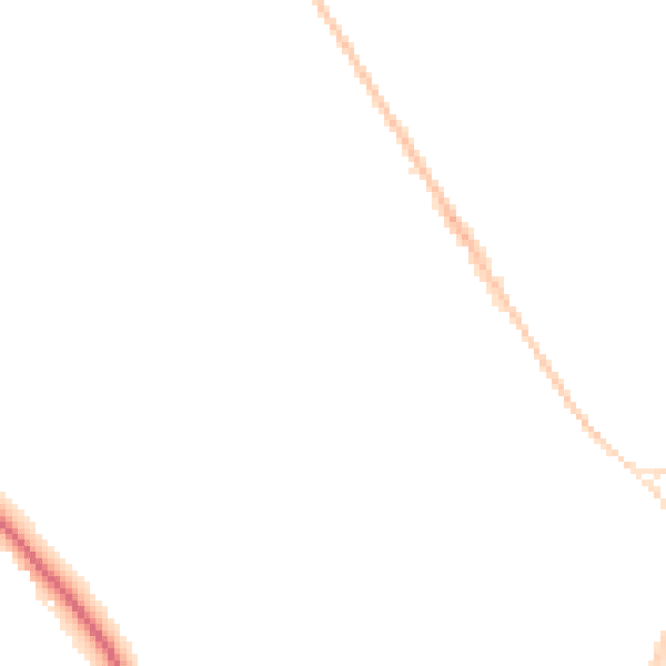 Night-time road noise heatmap for DT4 7QW