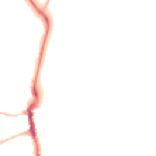Night-time road noise heatmap for DT4 8AA