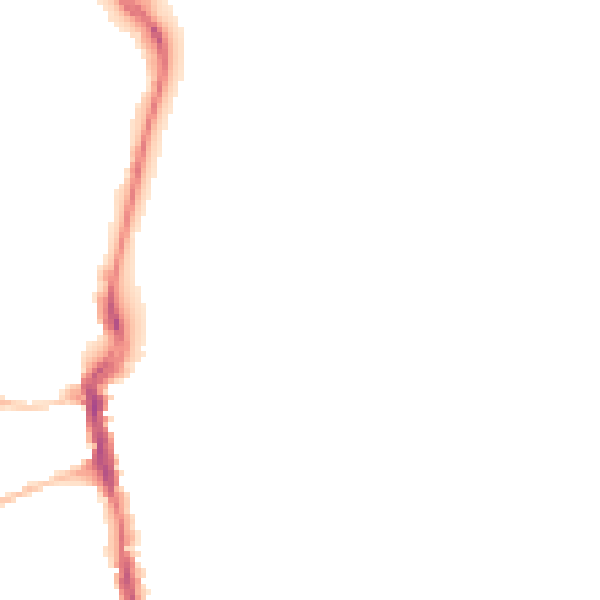 Night-time road noise heatmap for DT4 8AR