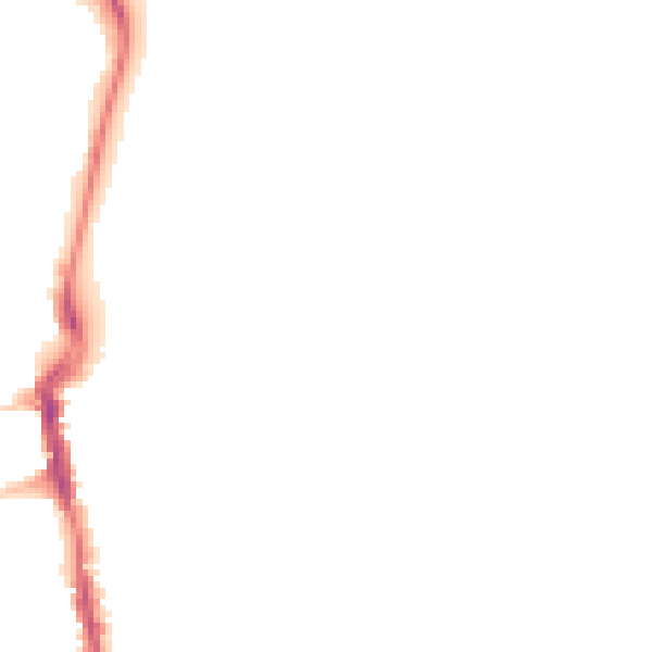 Night-time road noise heatmap for DT4 8AX