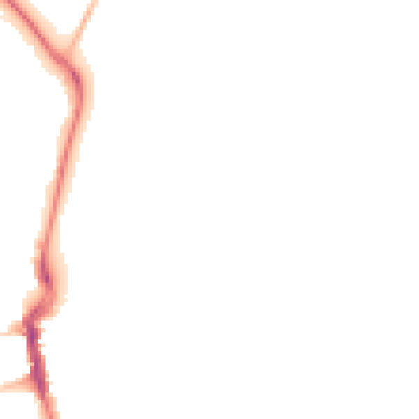 Night-time road noise heatmap for DT4 8BB