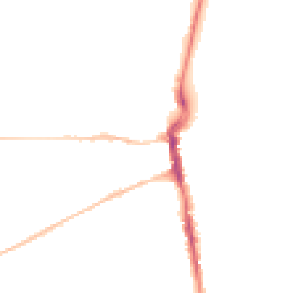 Night-time road noise heatmap for DT4 8HX