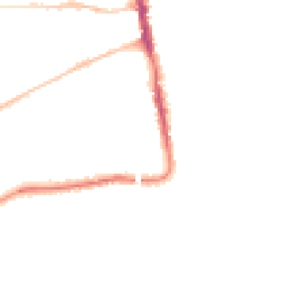 Night-time road noise heatmap for DT4 8RJ